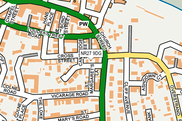 NR27 9DG map - OS OpenMap – Local (Ordnance Survey)