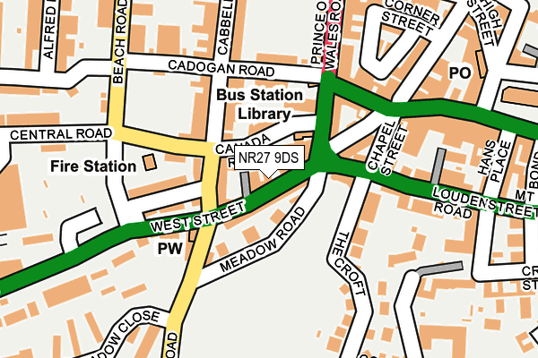 NR27 9DS map - OS OpenMap – Local (Ordnance Survey)