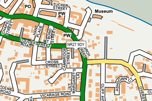 NR27 9DY map - OS OpenMap – Local (Ordnance Survey)