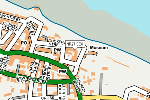 NR27 9EX map - OS OpenMap – Local (Ordnance Survey)