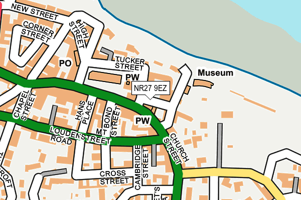 NR27 9EZ map - OS OpenMap – Local (Ordnance Survey)