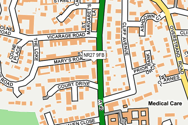 NR27 9FB map - OS OpenMap – Local (Ordnance Survey)