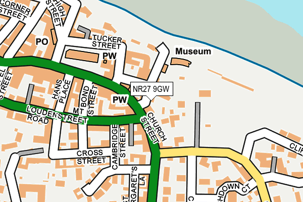NR27 9GW map - OS OpenMap – Local (Ordnance Survey)