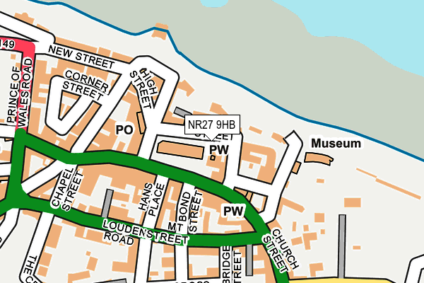 NR27 9HB map - OS OpenMap – Local (Ordnance Survey)