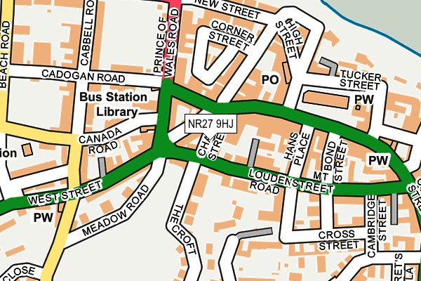 NR27 9HJ map - OS OpenMap – Local (Ordnance Survey)