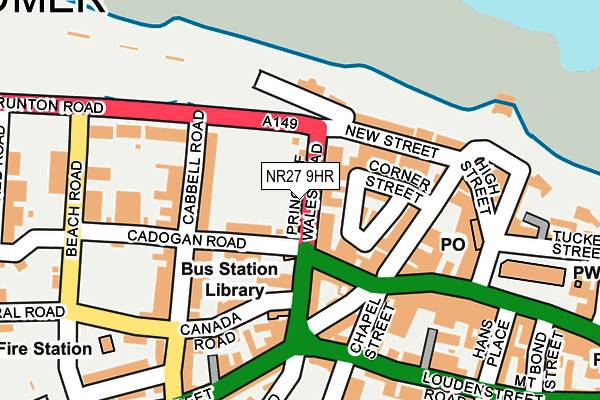 NR27 9HR map - OS OpenMap – Local (Ordnance Survey)