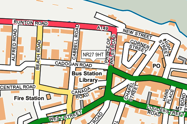 Map of CLIFF ROAD LTD at local scale