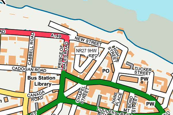 NR27 9HW map - OS OpenMap – Local (Ordnance Survey)