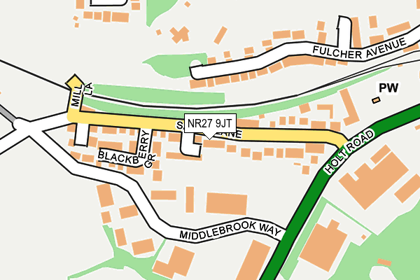 NR27 9JT map - OS OpenMap – Local (Ordnance Survey)
