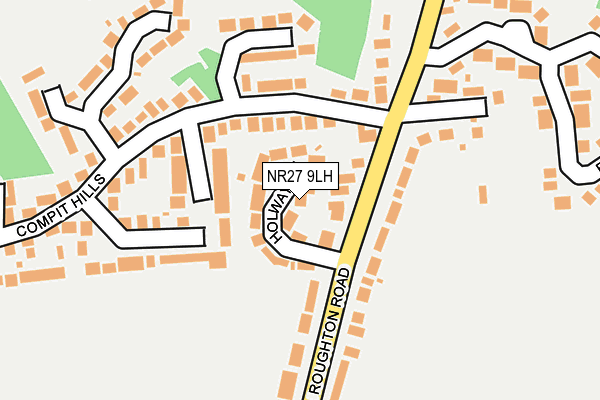 NR27 9LH map - OS OpenMap – Local (Ordnance Survey)