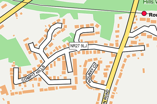 NR27 9LJ map - OS OpenMap – Local (Ordnance Survey)
