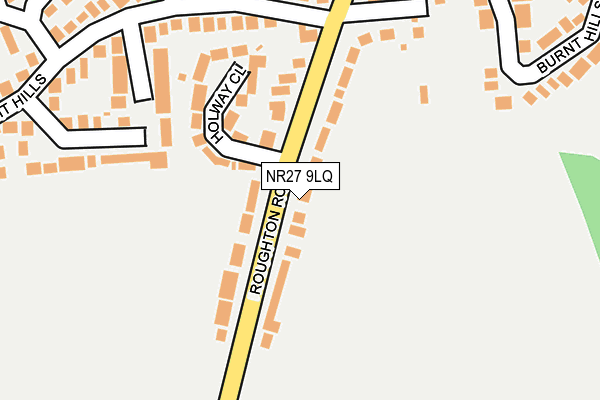 NR27 9LQ map - OS OpenMap – Local (Ordnance Survey)