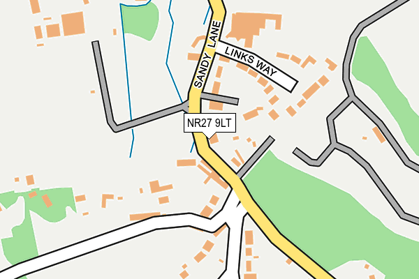 NR27 9LT map - OS OpenMap – Local (Ordnance Survey)