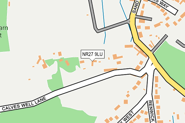 NR27 9LU map - OS OpenMap – Local (Ordnance Survey)