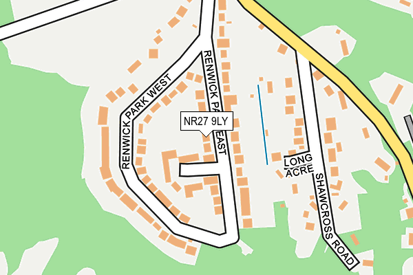 NR27 9LY map - OS OpenMap – Local (Ordnance Survey)
