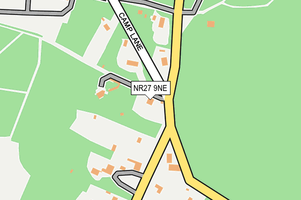 NR27 9NE map - OS OpenMap – Local (Ordnance Survey)