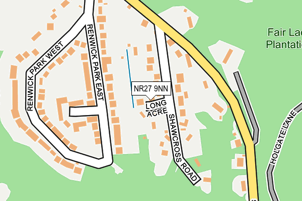 NR27 9NN map - OS OpenMap – Local (Ordnance Survey)