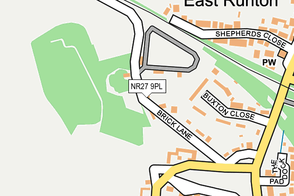 NR27 9PL map - OS OpenMap – Local (Ordnance Survey)