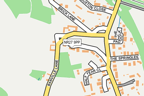 NR27 9PP map - OS OpenMap – Local (Ordnance Survey)
