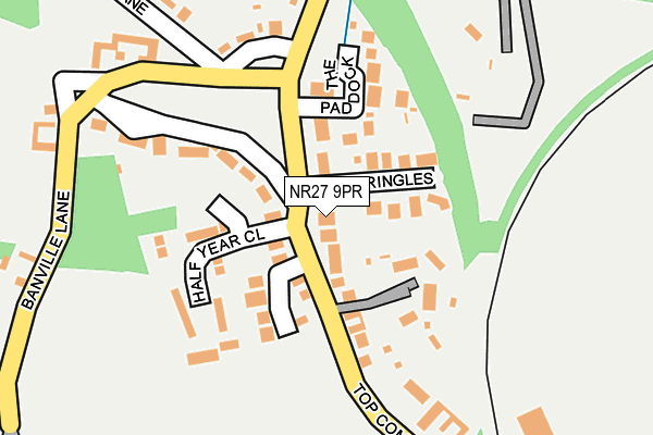 NR27 9PR map - OS OpenMap – Local (Ordnance Survey)
