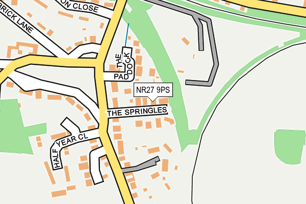 NR27 9PS map - OS OpenMap – Local (Ordnance Survey)