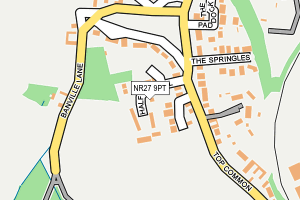 NR27 9PT map - OS OpenMap – Local (Ordnance Survey)