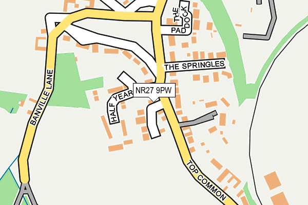 NR27 9PW map - OS OpenMap – Local (Ordnance Survey)
