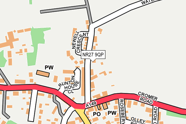 NR27 9QP map - OS OpenMap – Local (Ordnance Survey)