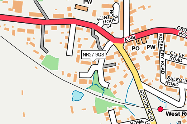 NR27 9QS map - OS OpenMap – Local (Ordnance Survey)