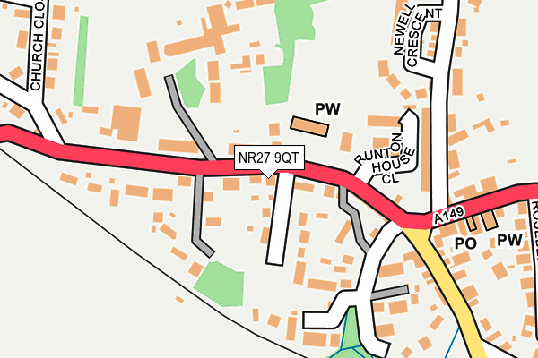 NR27 9QT map - OS OpenMap – Local (Ordnance Survey)