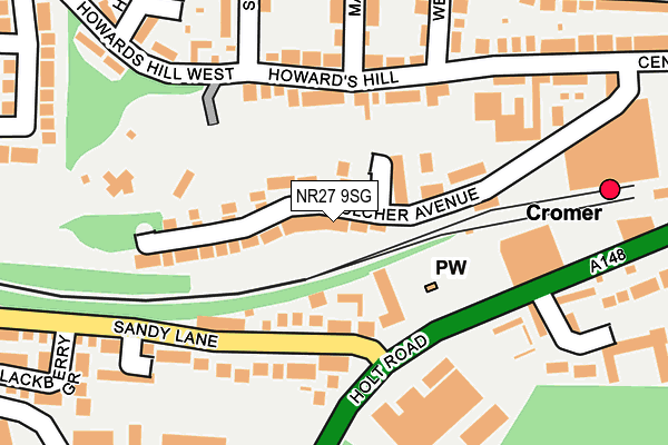 NR27 9SG map - OS OpenMap – Local (Ordnance Survey)