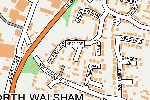NR28 0BE map - OS OpenMap – Local (Ordnance Survey)