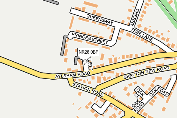 NR28 0BF map - OS OpenMap – Local (Ordnance Survey)