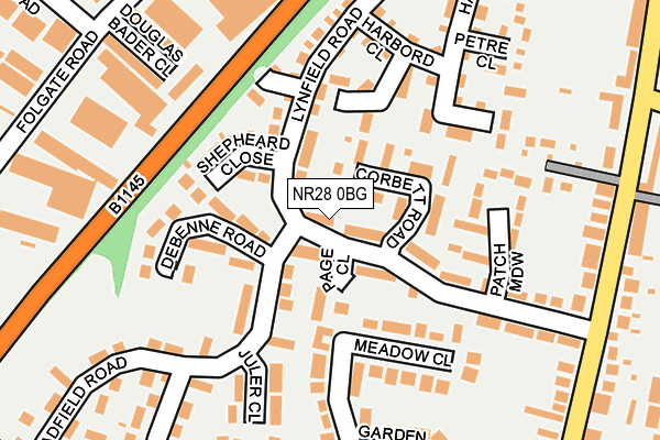 NR28 0BG map - OS OpenMap – Local (Ordnance Survey)