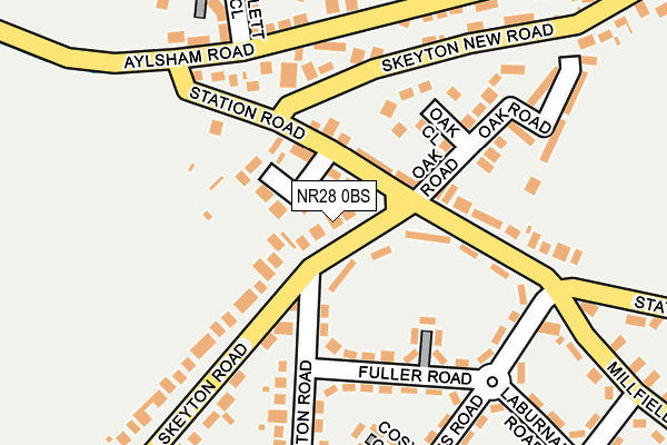 NR28 0BS map - OS OpenMap – Local (Ordnance Survey)