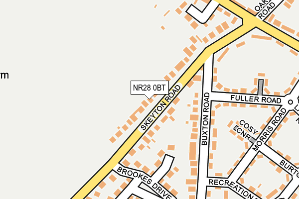 NR28 0BT map - OS OpenMap – Local (Ordnance Survey)