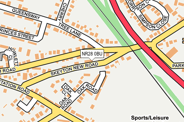 NR28 0BU map - OS OpenMap – Local (Ordnance Survey)