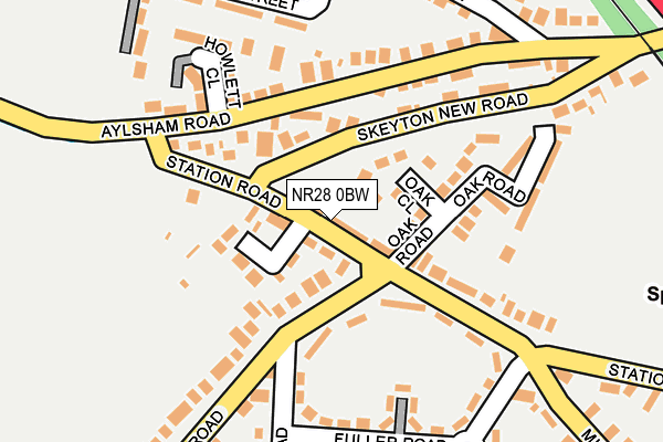 NR28 0BW map - OS OpenMap – Local (Ordnance Survey)