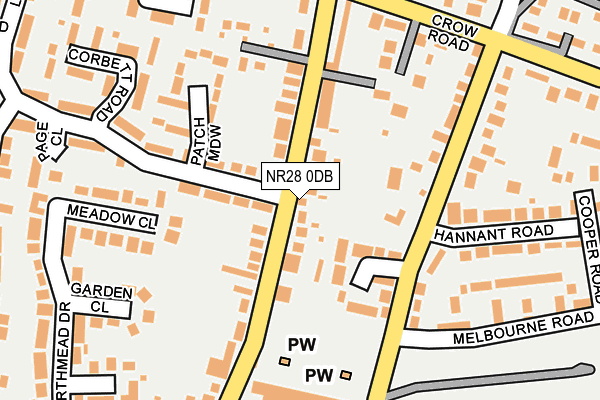 NR28 0DB map - OS OpenMap – Local (Ordnance Survey)