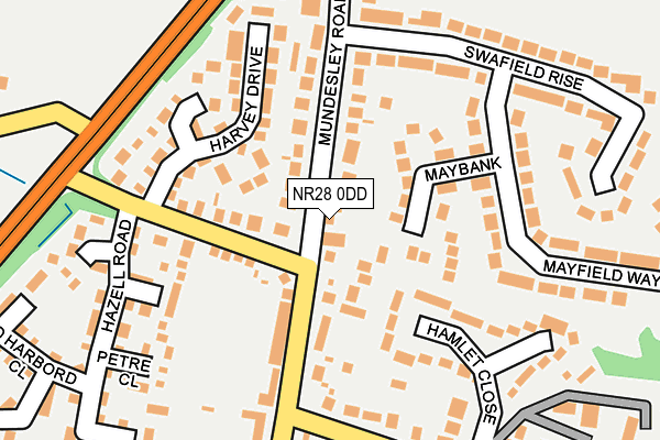 NR28 0DD map - OS OpenMap – Local (Ordnance Survey)