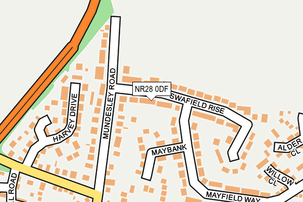 NR28 0DF map - OS OpenMap – Local (Ordnance Survey)