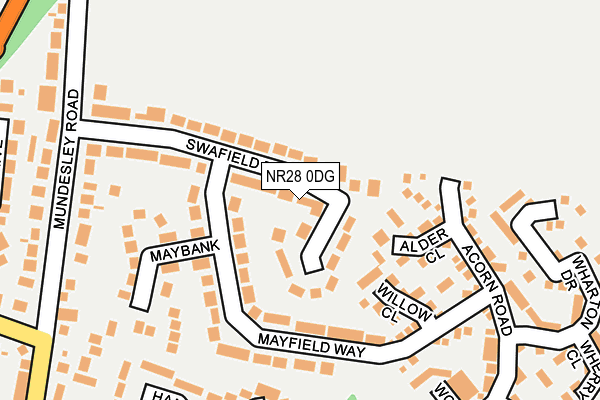 NR28 0DG map - OS OpenMap – Local (Ordnance Survey)