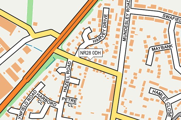 NR28 0DH map - OS OpenMap – Local (Ordnance Survey)