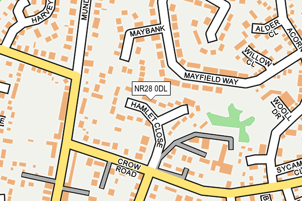 NR28 0DL map - OS OpenMap – Local (Ordnance Survey)