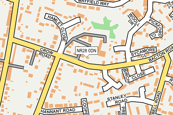 NR28 0DN map - OS OpenMap – Local (Ordnance Survey)
