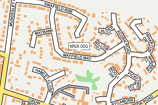 NR28 0DQ map - OS OpenMap – Local (Ordnance Survey)
