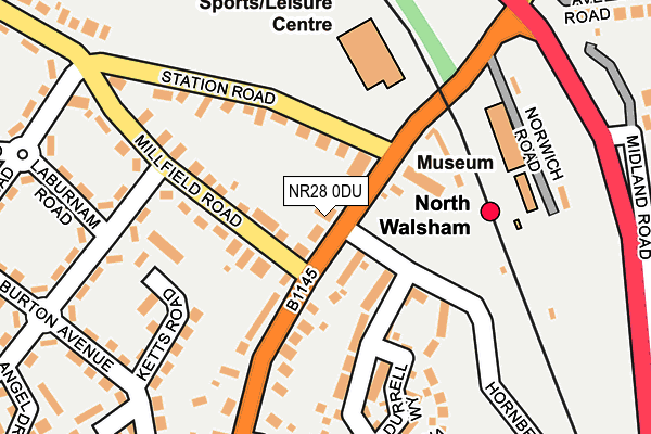 NR28 0DU map - OS OpenMap – Local (Ordnance Survey)