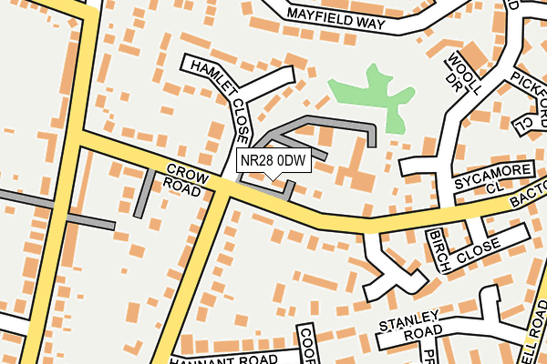 NR28 0DW map - OS OpenMap – Local (Ordnance Survey)