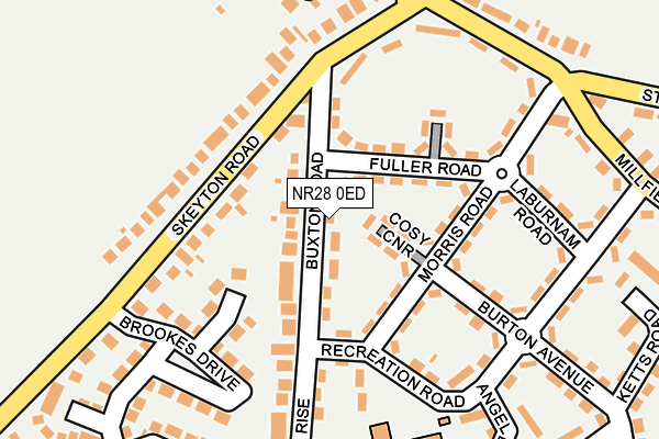 NR28 0ED map - OS OpenMap – Local (Ordnance Survey)