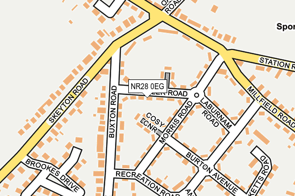 NR28 0EG map - OS OpenMap – Local (Ordnance Survey)